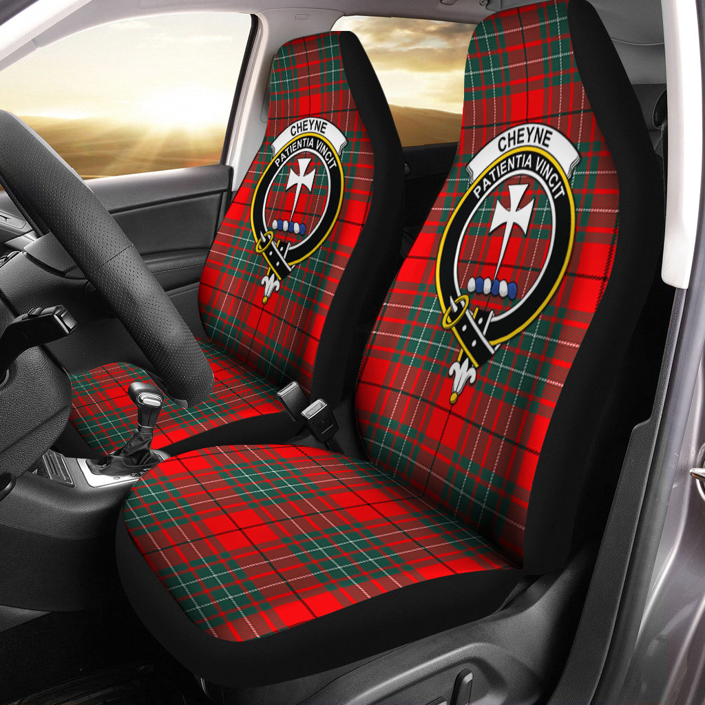 Cheyne Tartan Car Seat Cover with Family Crest One Size - Tartanvibesclothing