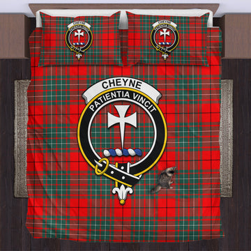 Cheyne Tartan Bedding Set with Family Crest