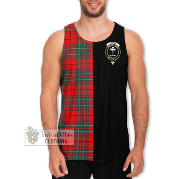 Cheyne Tartan Men's Tank Top with Family Crest and Half Of Me Style