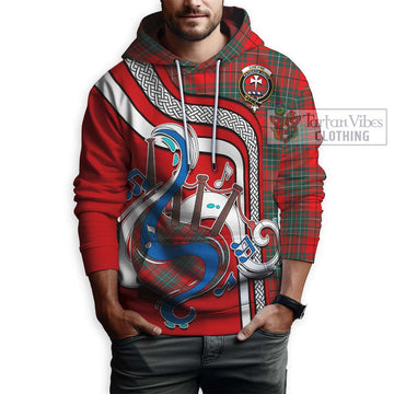 Cheyne Tartan Hoodie with Epic Bagpipe Style