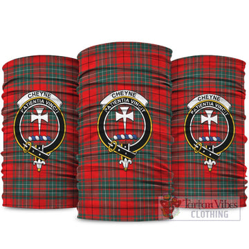 Cheyne Tartan Neck Gaiters, Tartan Bandanas, Tartan Head Band with Family Crest