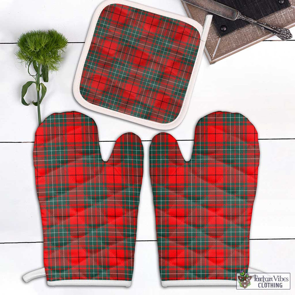 Cheyne Tartan Combo Oven Mitt & Pot-Holder Combo 1 Oven Mitt & 1 Pot-Holder White - Tartan Vibes Clothing