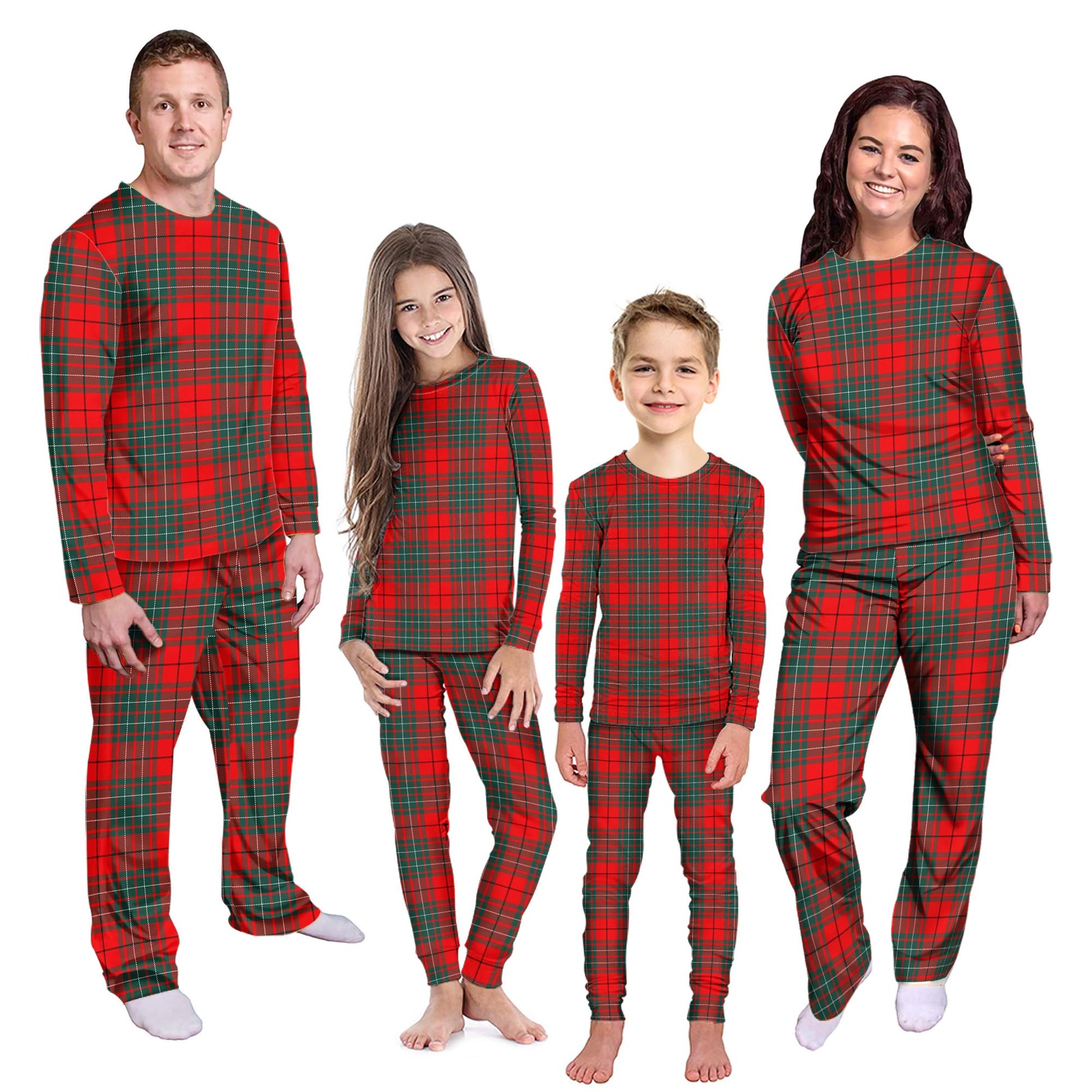 Cheyne Tartan Pajamas Family Set Kid - Tartan Vibes Clothing