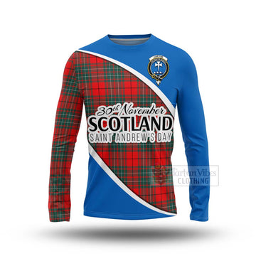 Cheyne Family Crest Tartan Long Sleeve T-Shirt Celebrate Saint Andrew's Day in Style