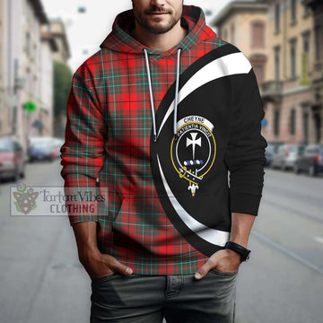 Cheyne Tartan Hoodie with Family Crest Circle Style