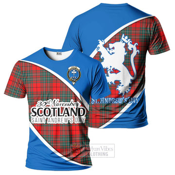 Cheyne Family Crest Tartan T-Shirt Celebrate Saint Andrew's Day in Style