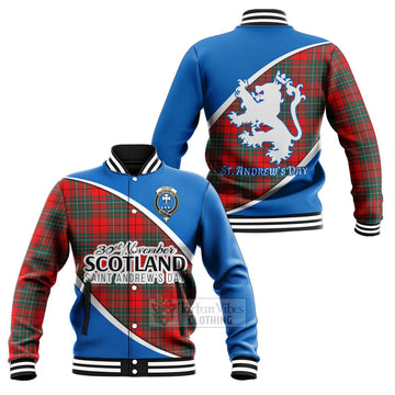 Cheyne Family Crest Tartan Baseball Jacket Celebrate Saint Andrew's Day in Style