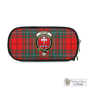 Cheyne Tartan Pen and Pencil Case with Family Crest