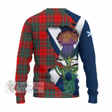 Cheyne Tartan Family Crest Knitted Sweater Scottish Thistle Celtic Inspired - Tartan Vibes Clothing