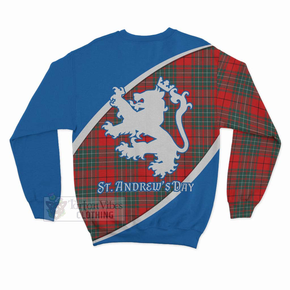 Tartan Vibes Clothing Cheyne Family Crest Tartan Sweatshirt Celebrate Saint Andrew's Day in Style