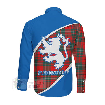 Cheyne Family Crest Tartan Long Sleeve Button Shirt Celebrate Saint Andrew's Day in Style