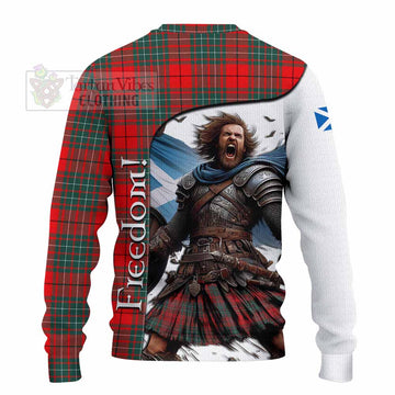 Cheyne Crest Tartan Knitted Sweater Inspired by the Freedom of Scottish Warrior