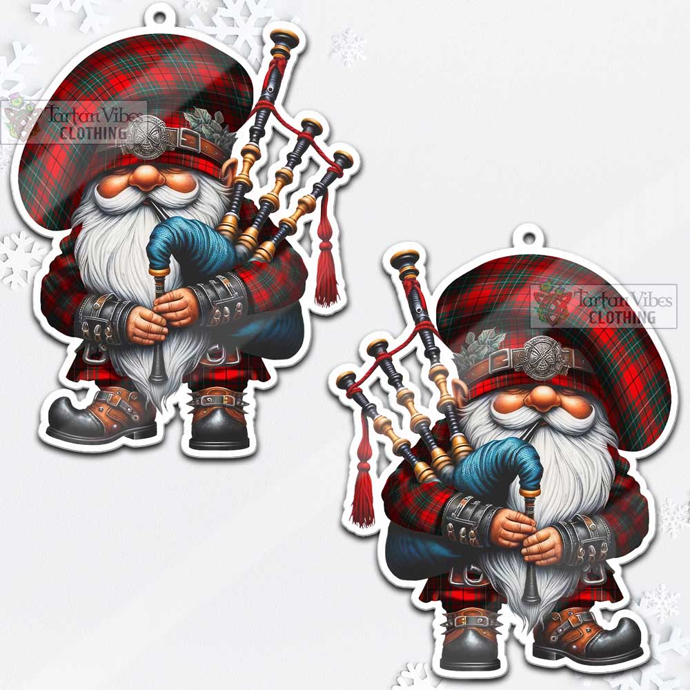 Tartan Vibes Clothing Cheyne Tartan Badpiper Gnome Christmas Ornament