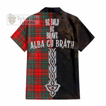 Cheyne Tartan Family Crest Hawaiian Shirt Alba Gu Brath Be Brave Lion Ancient Style - Tartan Vibes Clothing