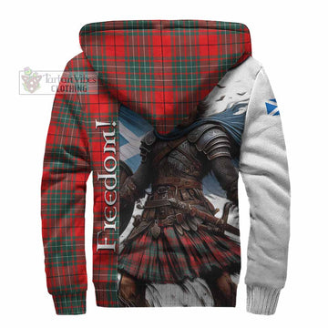 Cheyne Crest Tartan Sherpa Hoodie Inspired by the Freedom of Scottish Warrior