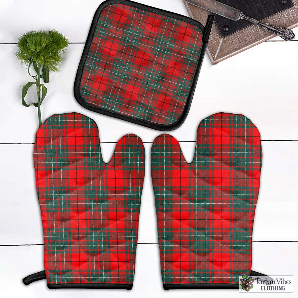 Cheyne Tartan Combo Oven Mitt & Pot-Holder Combo 1 Oven Mitt & 1 Pot-Holder Black - Tartan Vibes Clothing