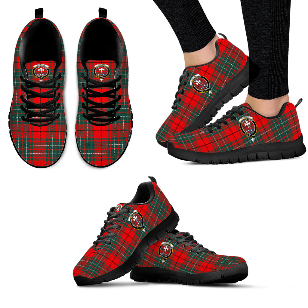 Cheyne Tartan Sneakers with Family Crest - Tartan Vibes Clothing