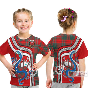 Cheyne Tartan Kid T-Shirt with Epic Bagpipe Style