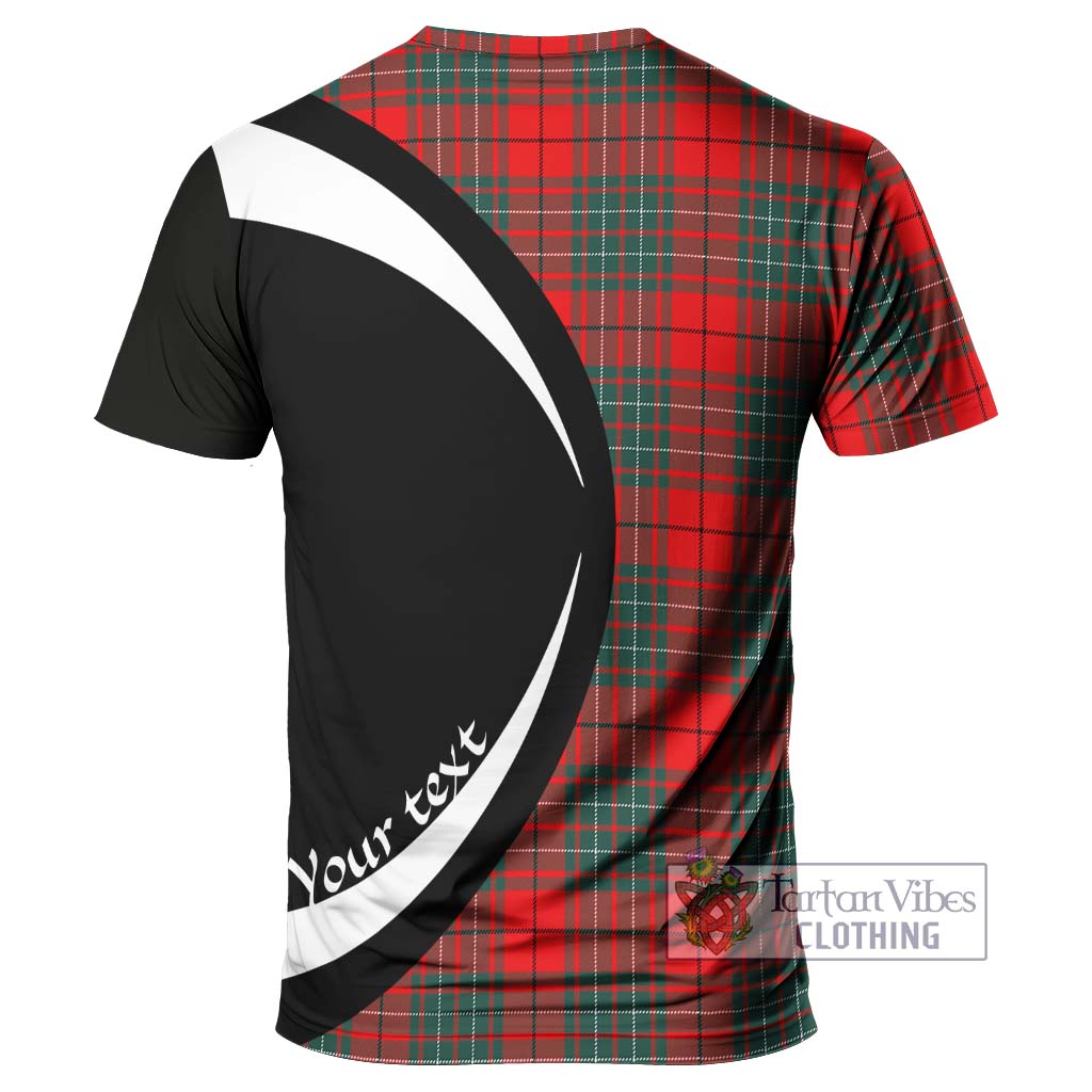 Tartan Vibes Clothing Cheyne Tartan T-Shirt with Family Crest Circle Style