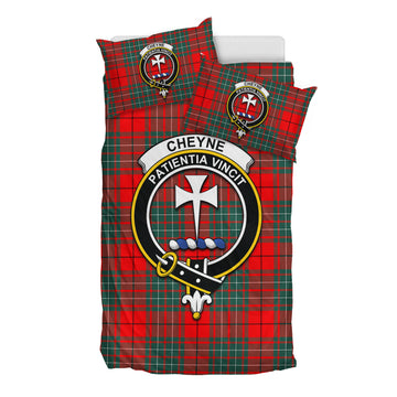 Cheyne Tartan Bedding Set with Family Crest