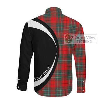 Cheyne Tartan Long Sleeve Button Up with Family Crest Circle Style