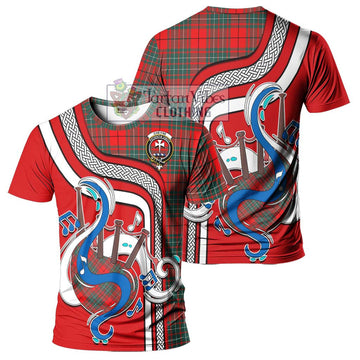 Cheyne Tartan T-Shirt with Epic Bagpipe Style