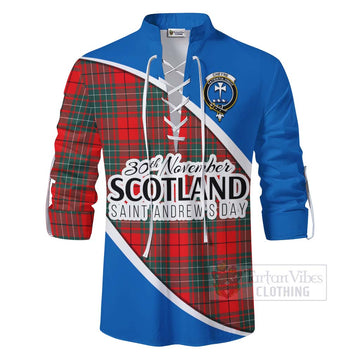 Cheyne Family Crest Tartan Ghillie Kilt Shirt Celebrate Saint Andrew's Day in Style