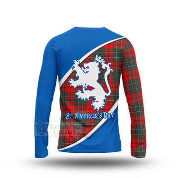 Cheyne Family Crest Tartan Long Sleeve T-Shirt Celebrate Saint Andrew's Day in Style