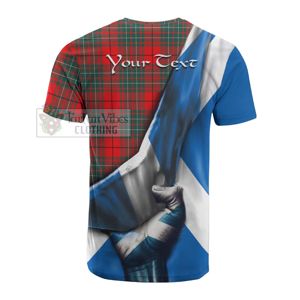 Tartan Vibes Clothing Cheyne Tartan Cotton T-shirt with Family Crest Scotland Patriotic Style