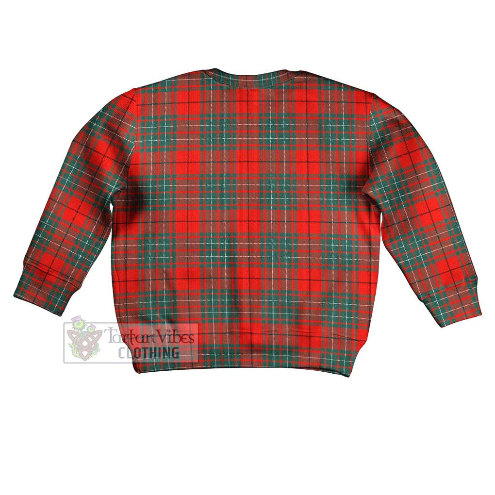 Tartan Vibes Clothing Cheyne Tartan Kid Ugly Sweater with Family Crest