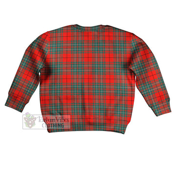 Cheyne Tartan Kid Ugly Sweater with Family Crest