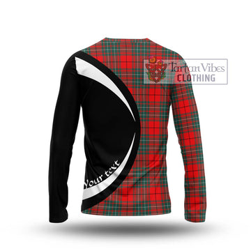 Cheyne Tartan Long Sleeve T-Shirt with Family Crest Circle Style