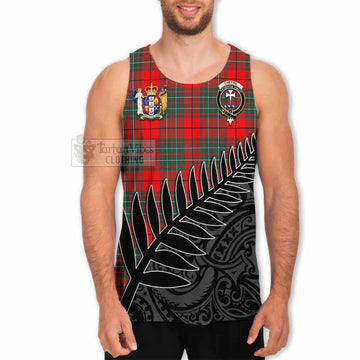 Cheyne Crest Tartan Men's Tank Top with New Zealand Silver Fern Half Style