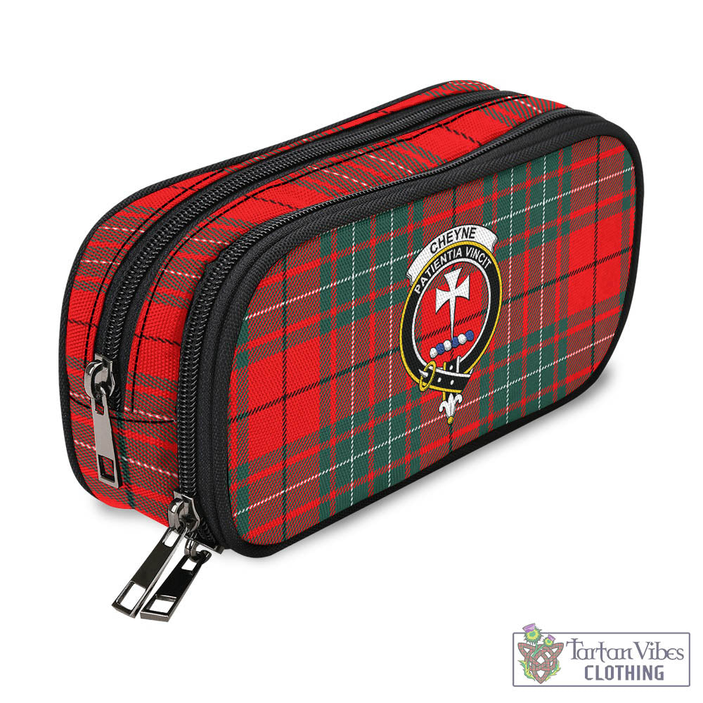 Cheyne Tartan Pen and Pencil Case with Family Crest - Tartan Vibes Clothing