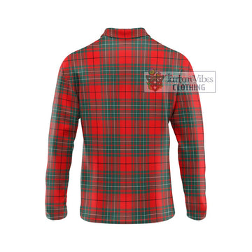 Cheyne Tartan Long Sleeve Polo Shirt with Family Crest DNA In Me Style