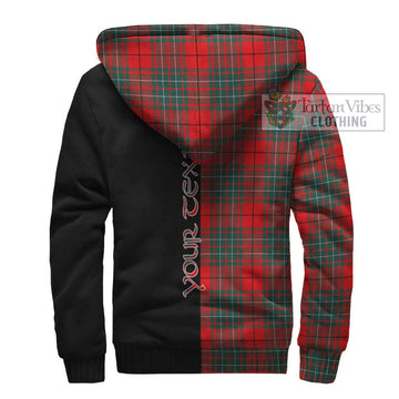 Cheyne Tartan Sherpa Hoodie with Family Crest and Half Of Me Style