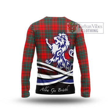 Cheyne Tartan Long Sleeve T-Shirt with Alba Gu Brath Regal Lion Emblem