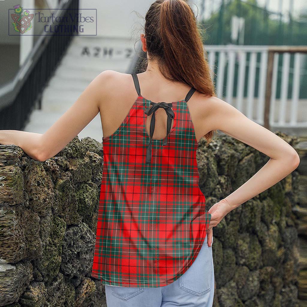 Tartan Vibes Clothing Cheyne Tartan Loose Halter Neck Camisole