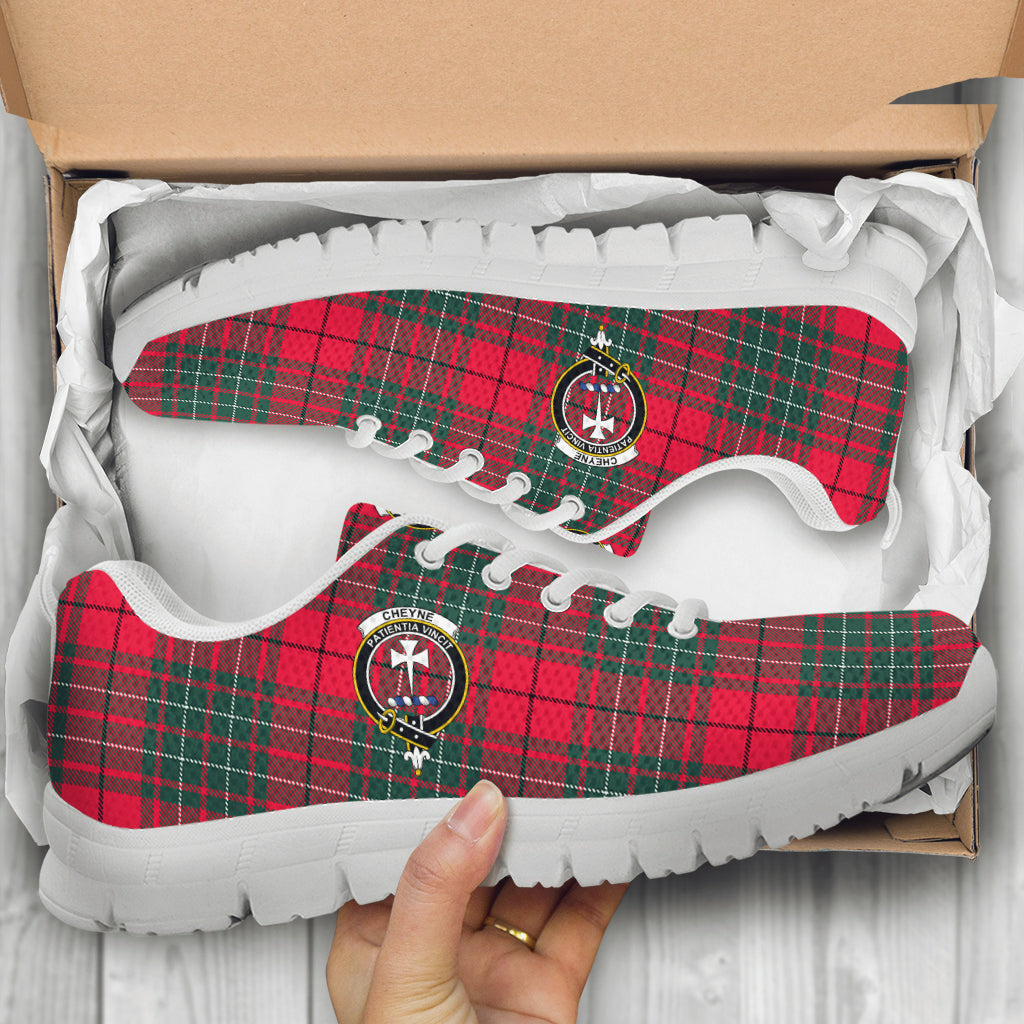 Cheyne Tartan Sneakers with Family Crest - Tartan Vibes Clothing