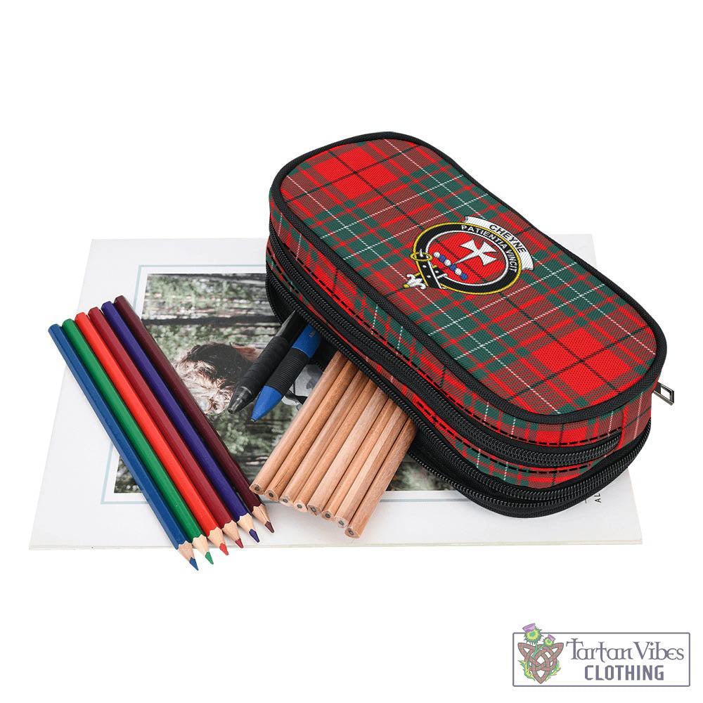Cheyne Tartan Pen and Pencil Case with Family Crest - Tartan Vibes Clothing