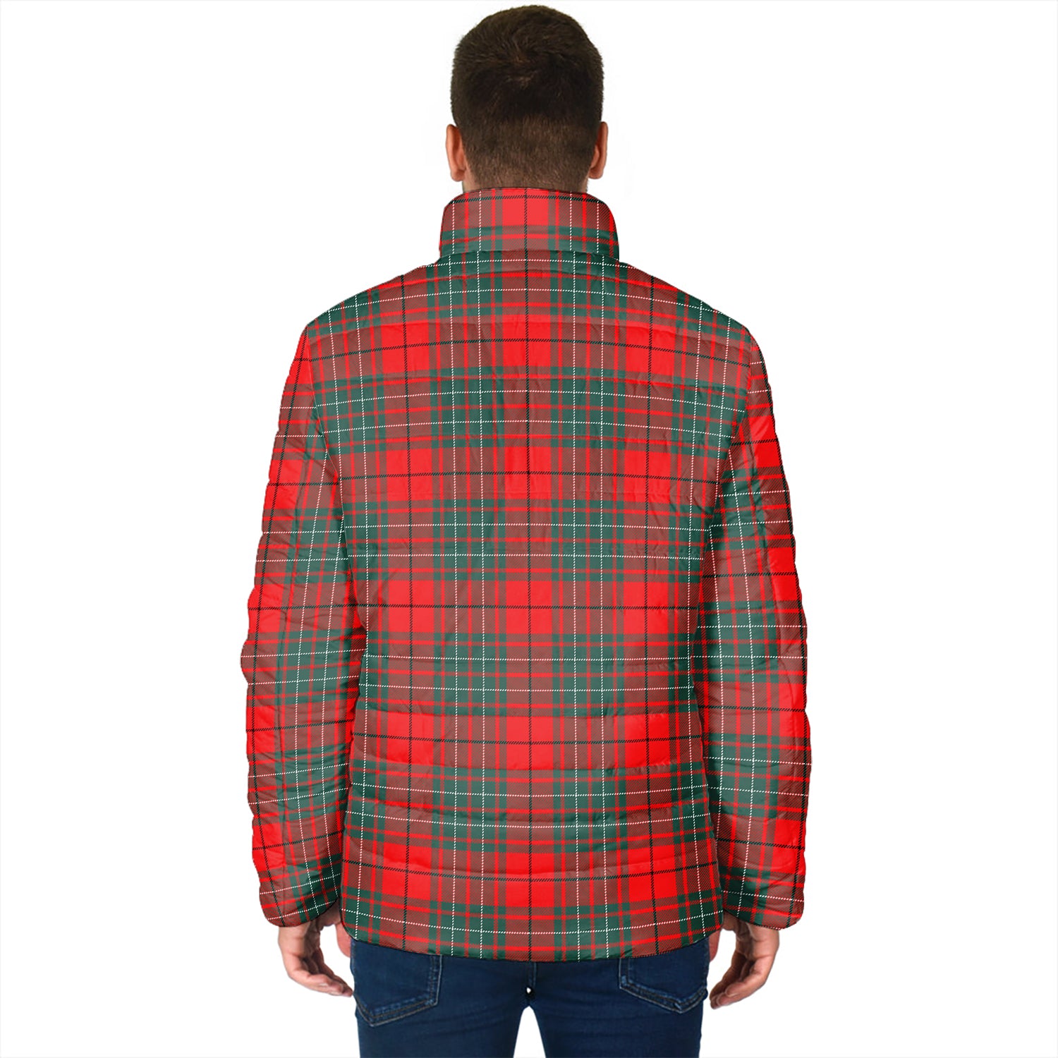 Cheyne Tartan Padded Jacket with Family Crest - Tartanvibesclothing