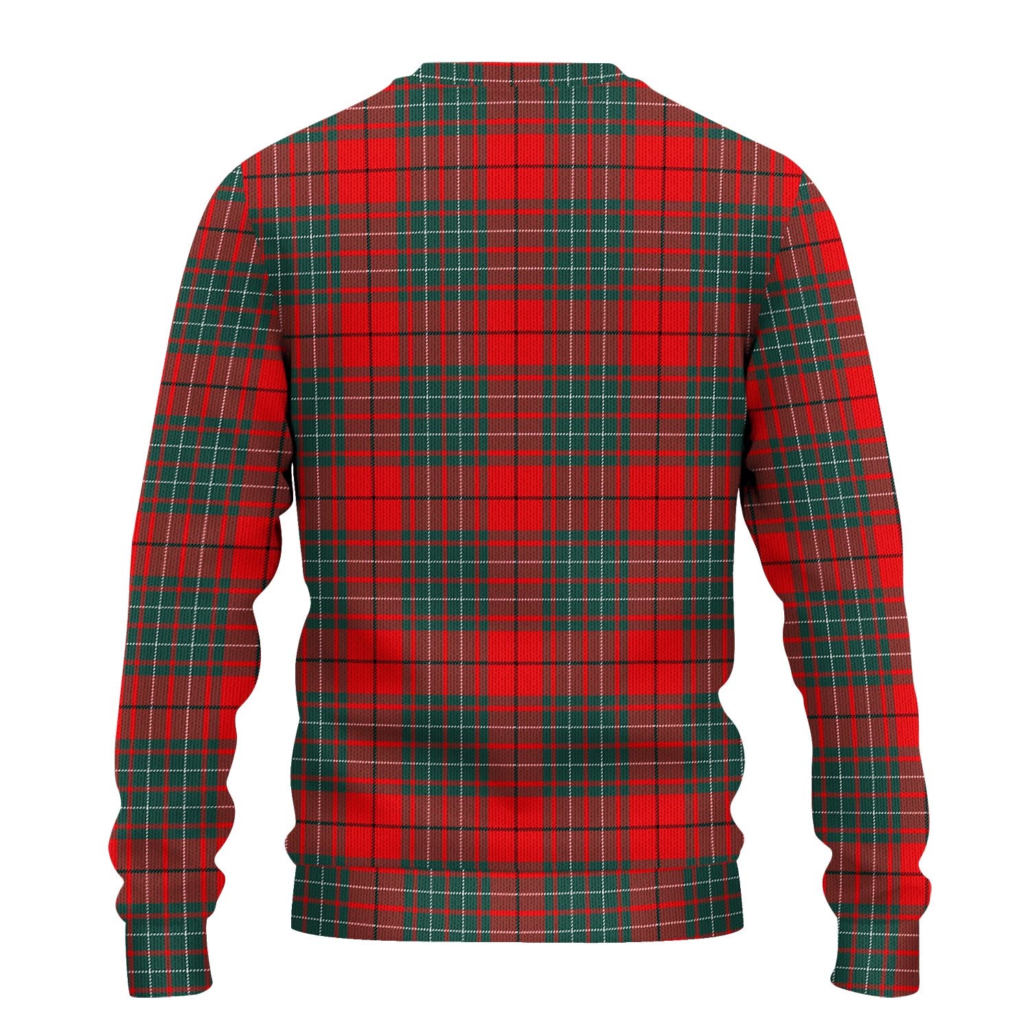 Cheyne Tartan Knitted Sweater with Family Crest - Tartanvibesclothing