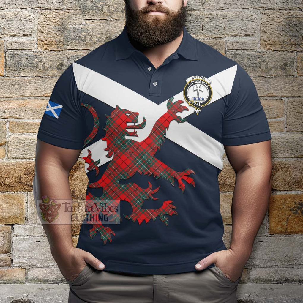 Tartan Vibes Clothing Cheyne Tartan Lion Rampant Polo Shirt – Proudly Display Your Heritage with Alba Gu Brath and Clan Name