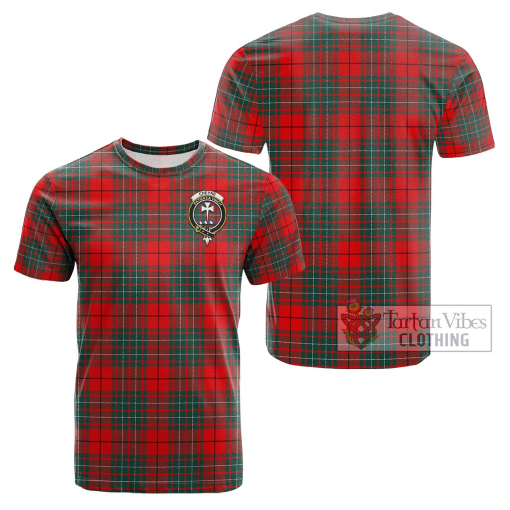 Cheyne Tartan Cotton T-Shirt with Family Crest Kid's Shirt - Tartanvibesclothing Shop