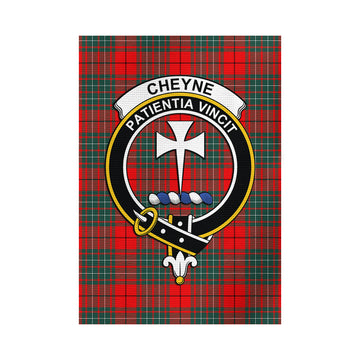 Cheyne Tartan Garden Flag with Family Crest - Tartan Vibes Clothing