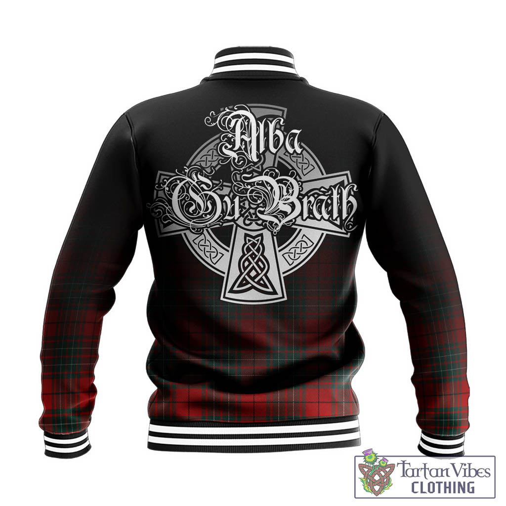 Tartan Vibes Clothing Cheyne Tartan Baseball Jacket Featuring Alba Gu Brath Family Crest Celtic Inspired