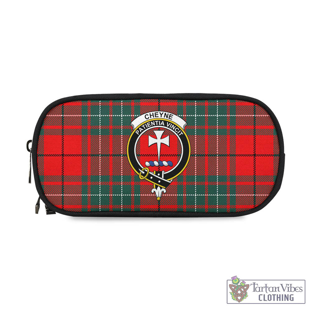 Cheyne Tartan Pen and Pencil Case with Family Crest - Tartan Vibes Clothing