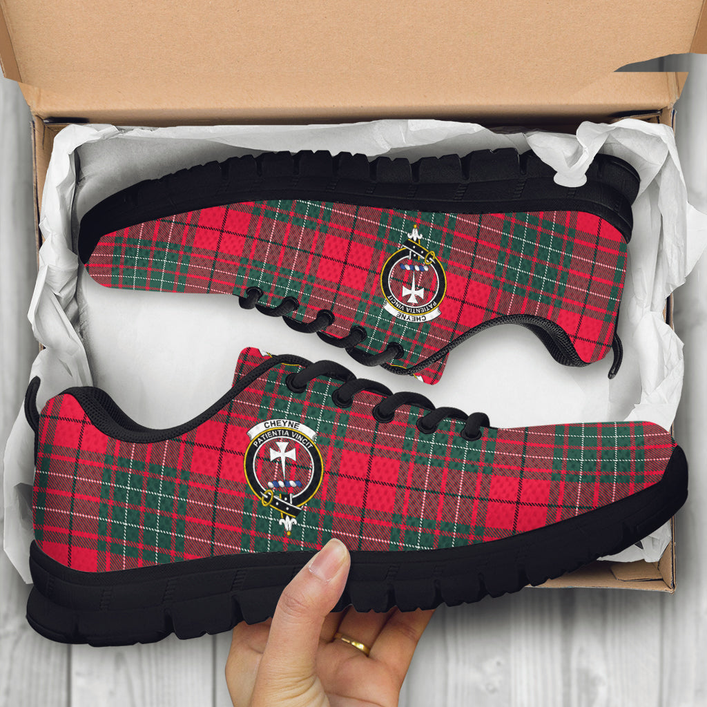 Cheyne Tartan Sneakers with Family Crest - Tartan Vibes Clothing