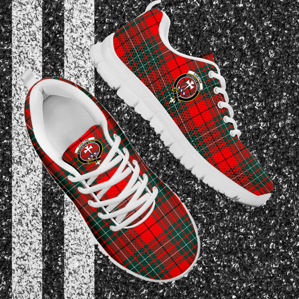 Cheyne Tartan Sneakers with Family Crest - Tartan Vibes Clothing