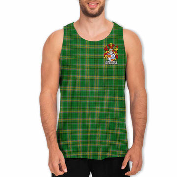 Chichester Irish Clan Tartan Men's Tank Top with Coat of Arms